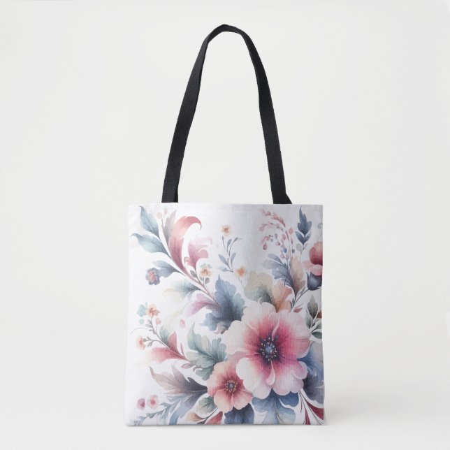 Blume, farbenfroh, Sonnenblume, Blumen Tasche (Vorderseite)