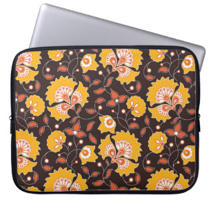 Blume-farbiges Indianerstil auf br Laptopschutzhülle
