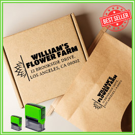 Blume Farm Business Einzigartige Niedliche Rücksen Permastempel