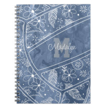 Blume federn Paisblauen Volleyball