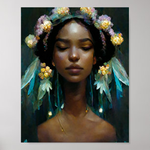 Blume Fee Fantasy Art Poster