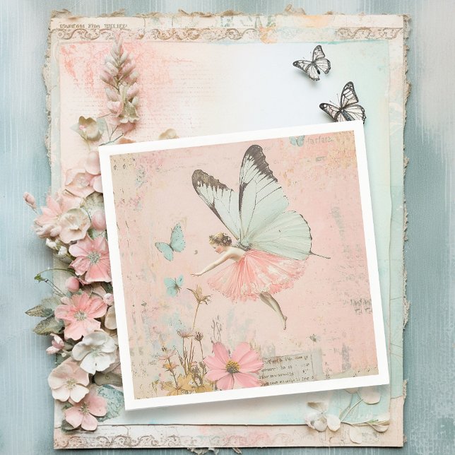 Blume Fee Geburtstag Serviette (Von Creator hochgeladen)