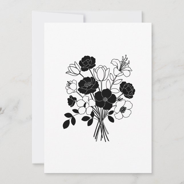 Blume Feiertagskarte (Vorderseite)