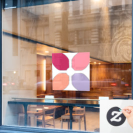 Blume Fensteraufkleber