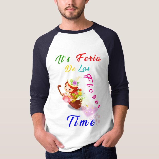 Blume Festival Juli Kolumbien Feria De Las Flores T-Shirt (Vorderseite)