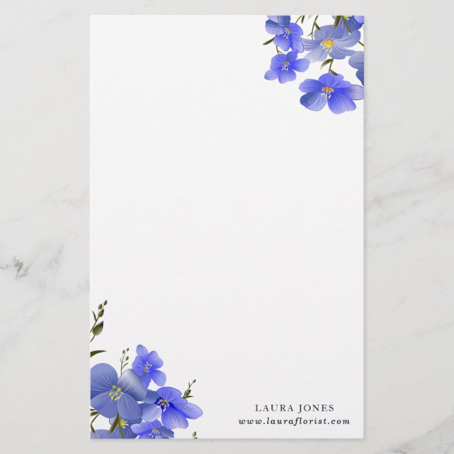 Blume FL18 Stationery Briefpapier (Vorderseite)