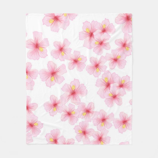 Blume Fleecedecke (Vorderseite)