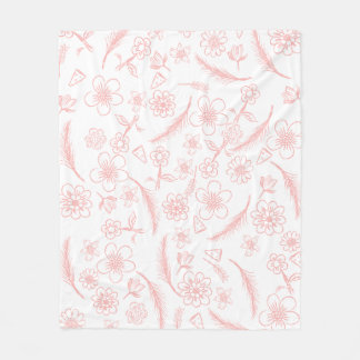 Blume Fleecedecke
