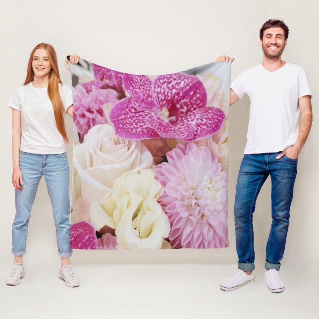 Blume Fleecedecke (Beispiel)