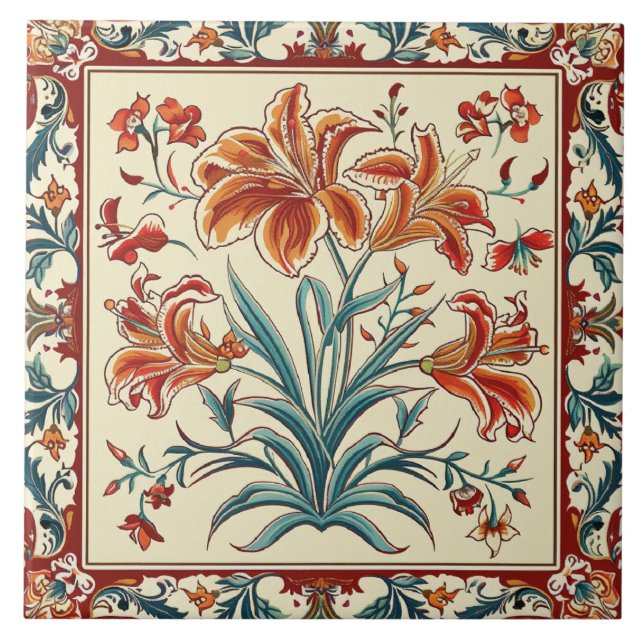Blume Fliese (Vorderseite)