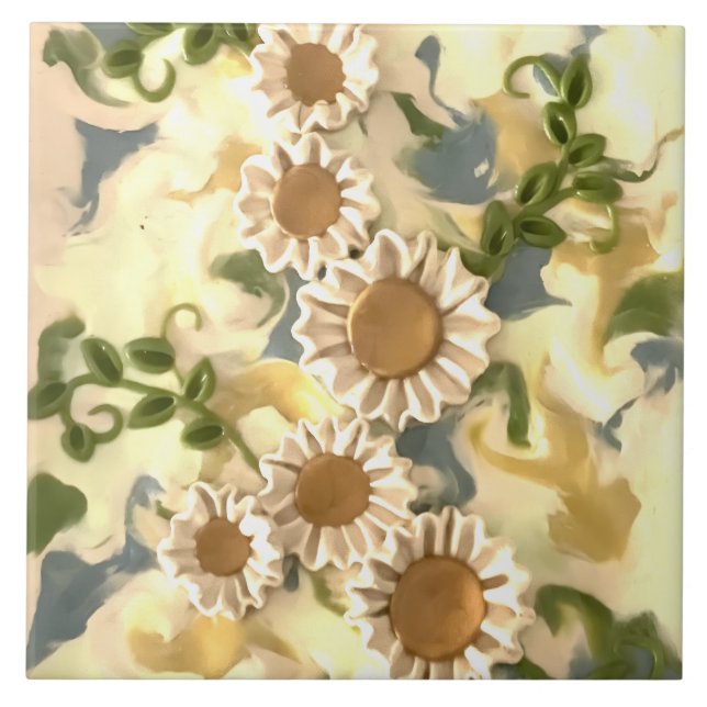 Blume Fliese (Vorderseite)