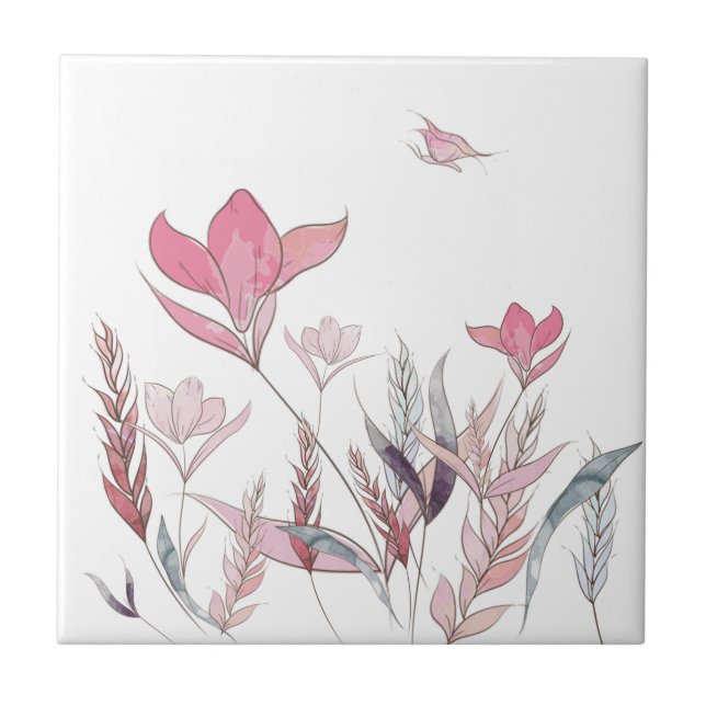 Blume Fliese (Vorderseite)