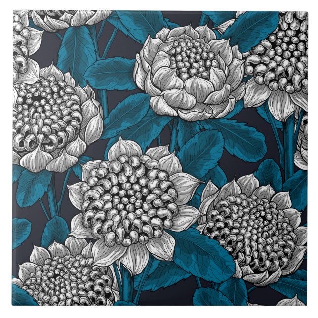 Blume Fliese (Vorderseite)