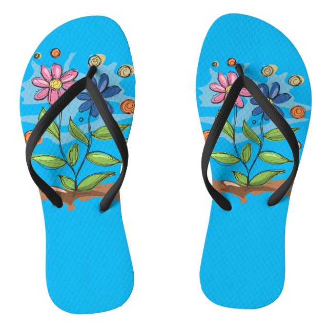 Blume Flip Flops (Fußbett)