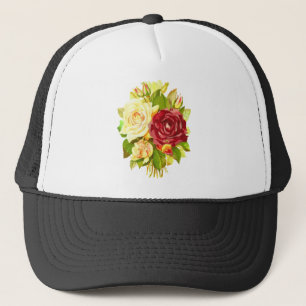 Blume Flora Rose Truckerkappe