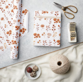 Blume Floral Boho Geschenkpapier