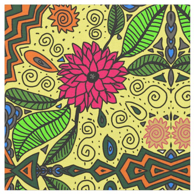 Blume floral stoff (Nahaufnahme)