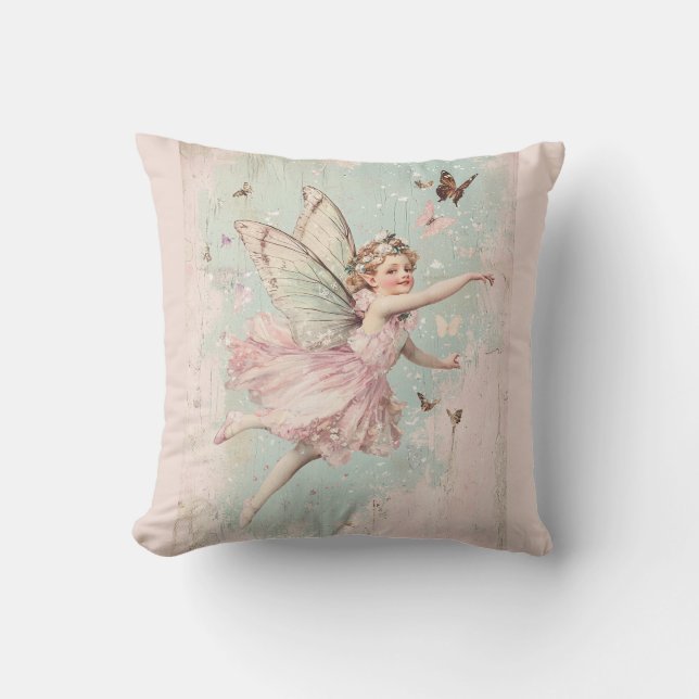 Blume Flutter und Twirl Märchen Kissen (Vorderseite)