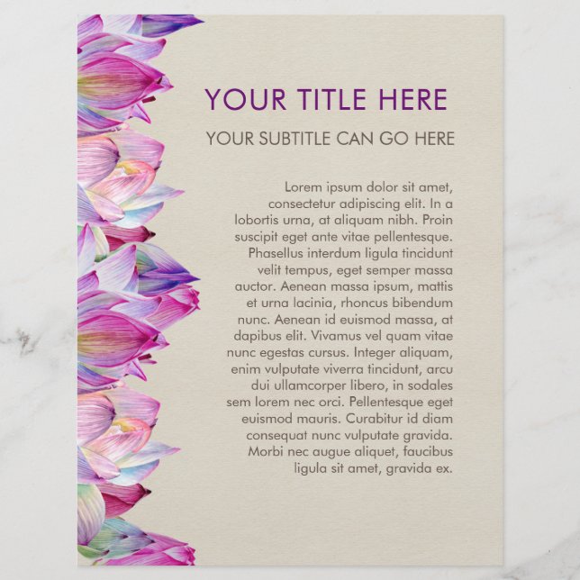 Blume-Flyer Flyer (Vorne)