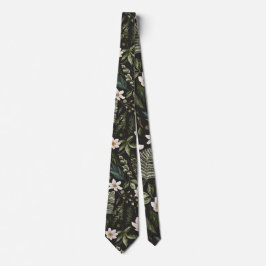 Blume Foliage Wasserfarbe Nahtlose Blumenmuster Krawatte
