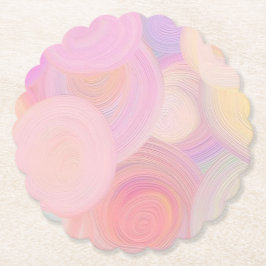 Blume Form Pastellpapier-Untersetzer Untersetzer
