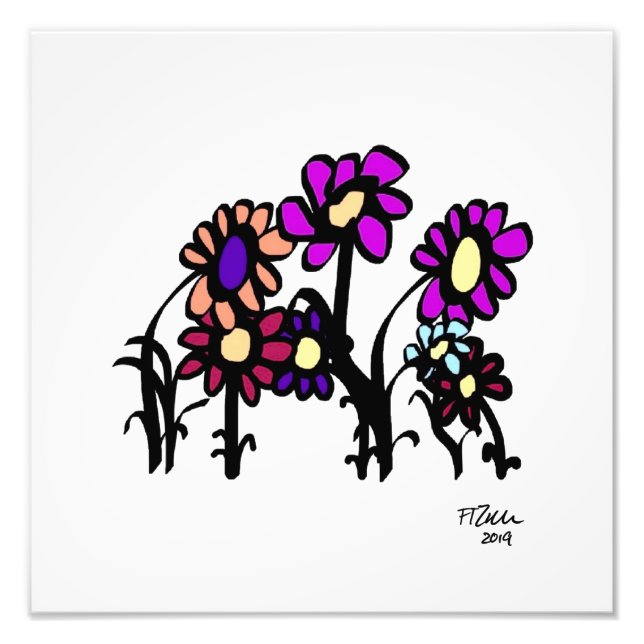 Blume Fotodruck (Vorne)