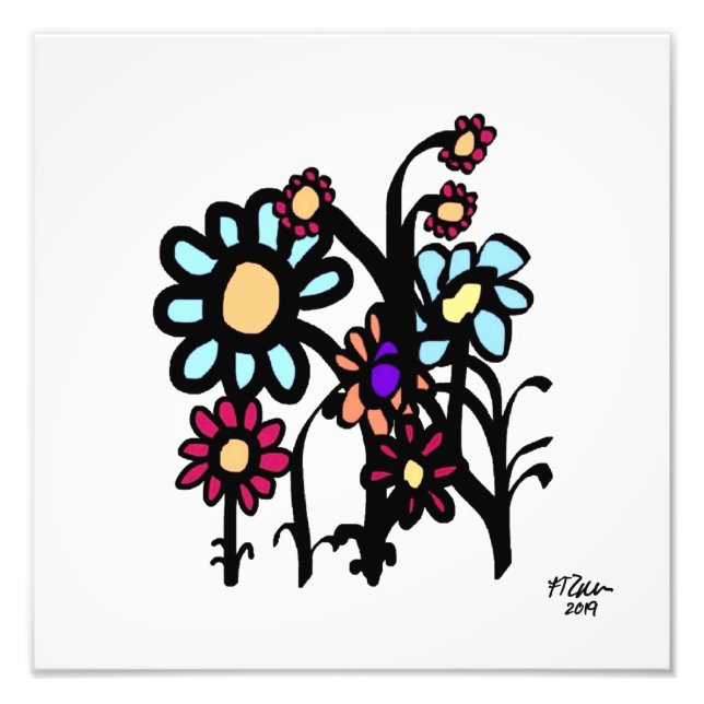 Blume Fotodruck (Vorne)