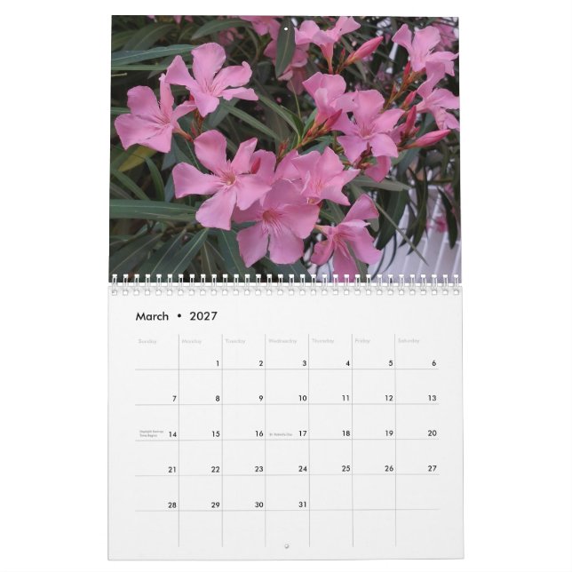 Blume Fotografie Kalender (Mär 2027)