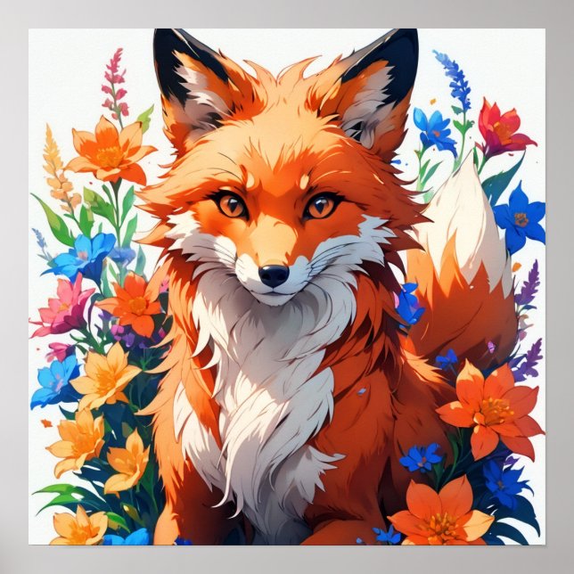 Blume Fox Poster (Vorne)