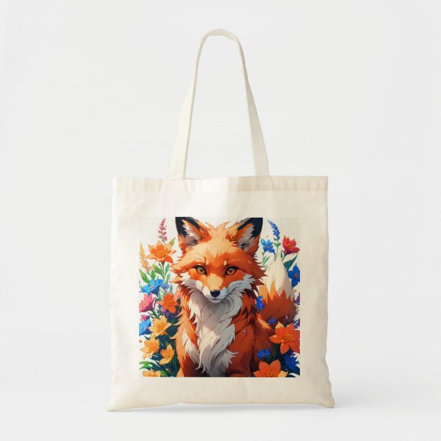 Blume Fox Tragetasche (Vorne)