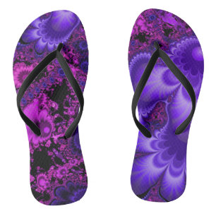 Blume Fraktal Flip Flops
