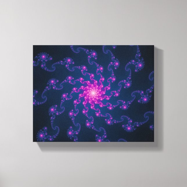 Blume Fraktal Kunst Leinwanddruck (Vorderseite)
