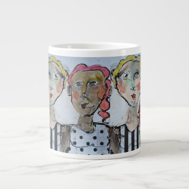 Blume & Freunde Jumbo-Tasse (Vorderseite)