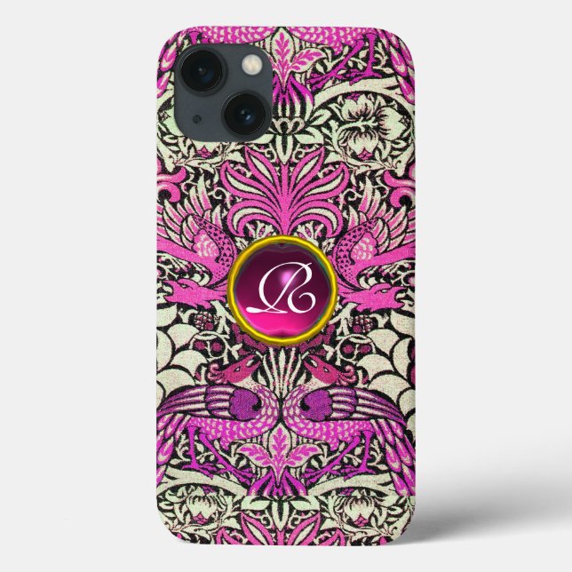 BLUME, FRISCHE, DRACHEN, KLEINSTROMSTEINMONOGRAMM Case-Mate iPhone HÜLLE (Rückseite)