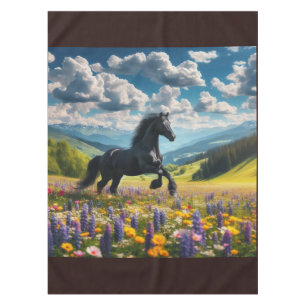 Blume/Frühjahrspferd/Hengst Tischdecke