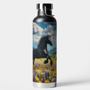 Blume/Frühjahrspferd/Hengst Trinkflasche