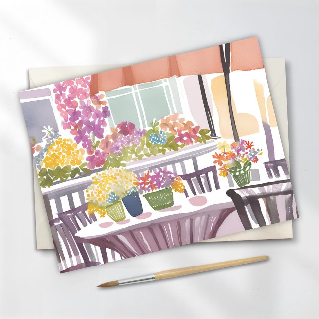 Blume | Frühlingsblumen Wasserfarbe Postkarte (Von Creator hochgeladen)