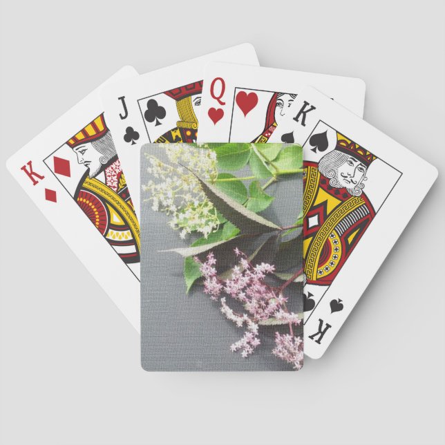 Blume für ältere Karten Spielkarten (Rückseite)