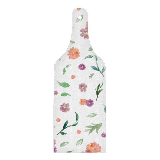 Blume für Aquarellen - Geschenk für Feinschmecker Schneidebrett (Vorderseite)