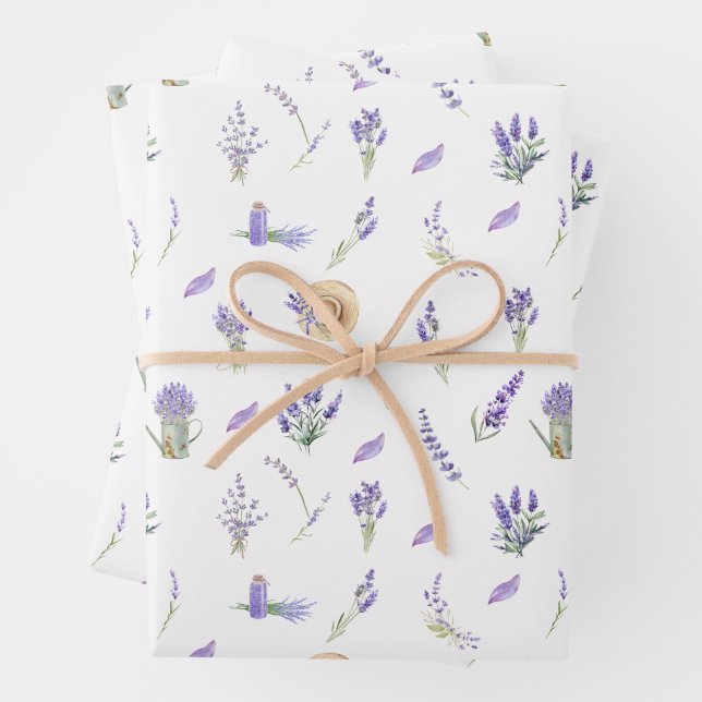 Blume für Aquarellpastellfarben Geschenkpapier Set (Beispiel)