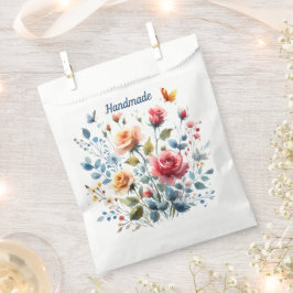 Blume für Bag Watercolor Geschenktütchen