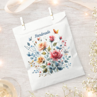 Blume für Bag Watercolor Geschenktütchen