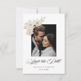 Blume für Creme und Wasserfarben Save the Date