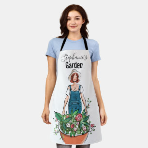 Blume für Damen und Herren Schürze