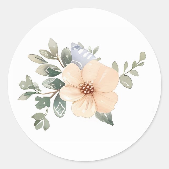 Blume für das Ostergebirge Runder Aufkleber (Vorderseite)