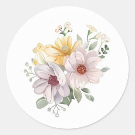 Blume für das Ostergebirge Runder Aufkleber