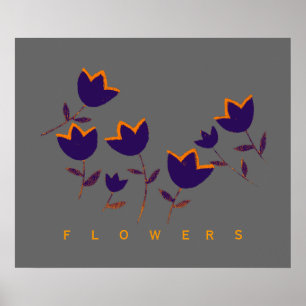 Blume für dekorative Tulpe Poster