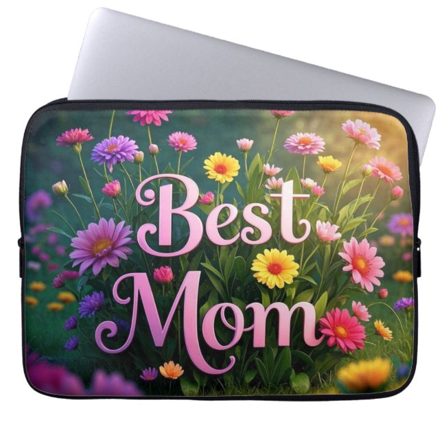 Blume für den Muttertag Laptopschutzhülle (Vorderseite)