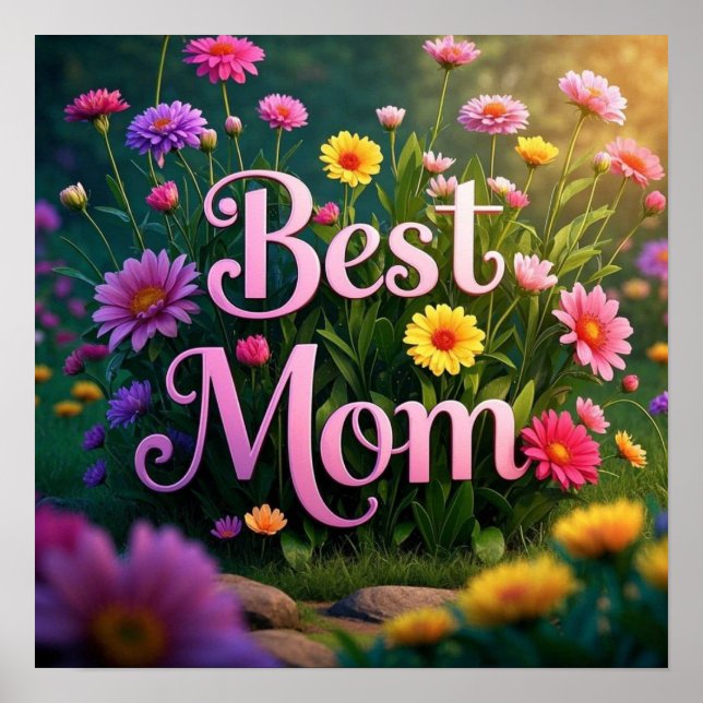 Blume für den Muttertag Poster (Vorne)