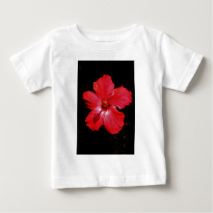Blume für den roten Hibiskus in Rot Baby T-shirt